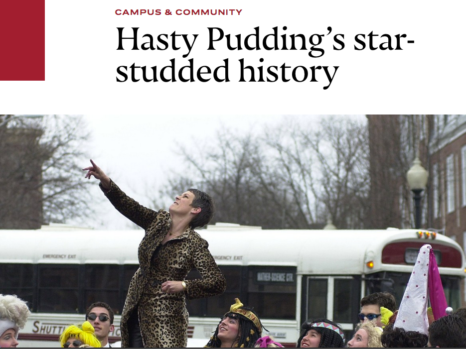I got to pore through the Harvard Archives to compile this photo gallery of Hasty Pudding's Men and Women of the Year.