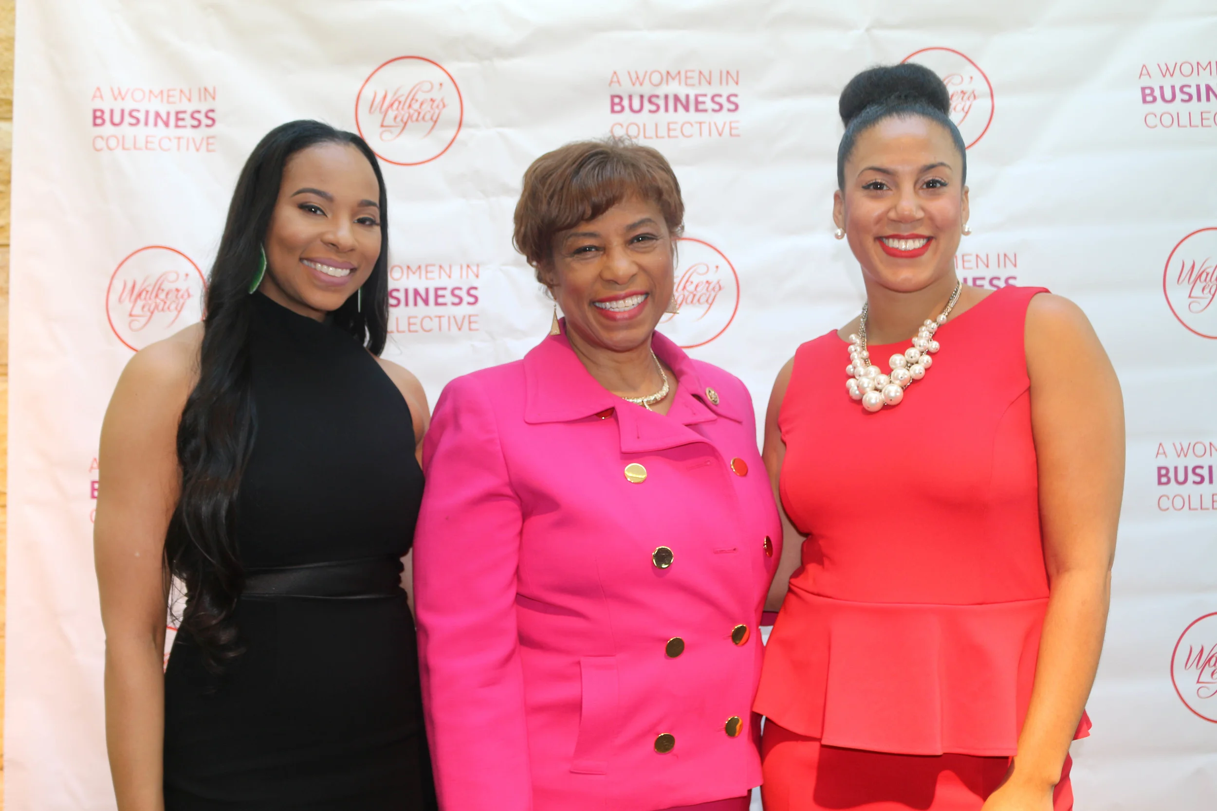 Anistia Phiartia- Detroit Chair Walker's Legacy, Congresswoman Brenda Lawrence, Natalie M. Cofield Founder Walker's Legacy.