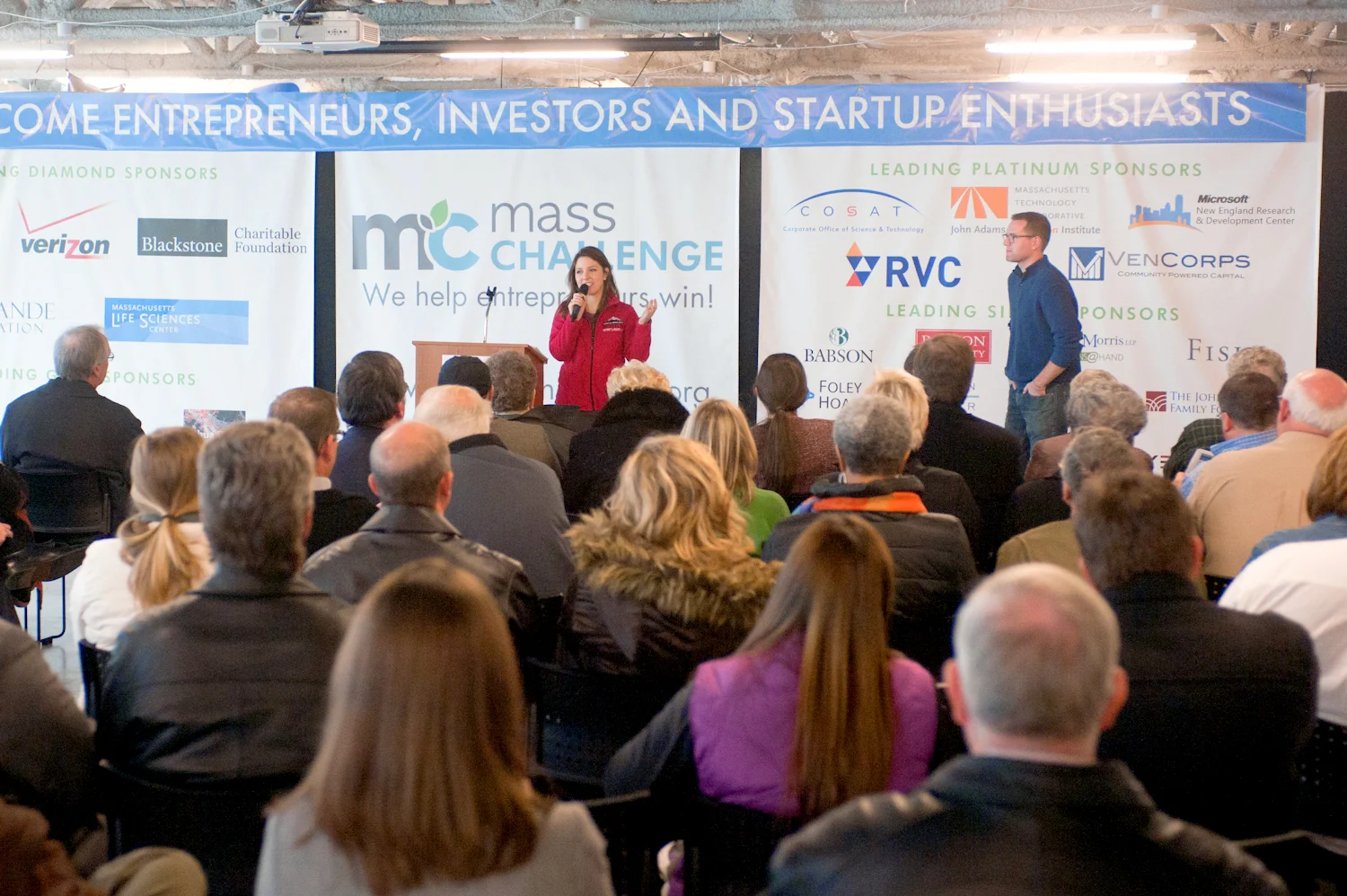 Speaking at MassChallenge, the world’s largest startup accelerator program and one of our core partners in creating the Innovation District.