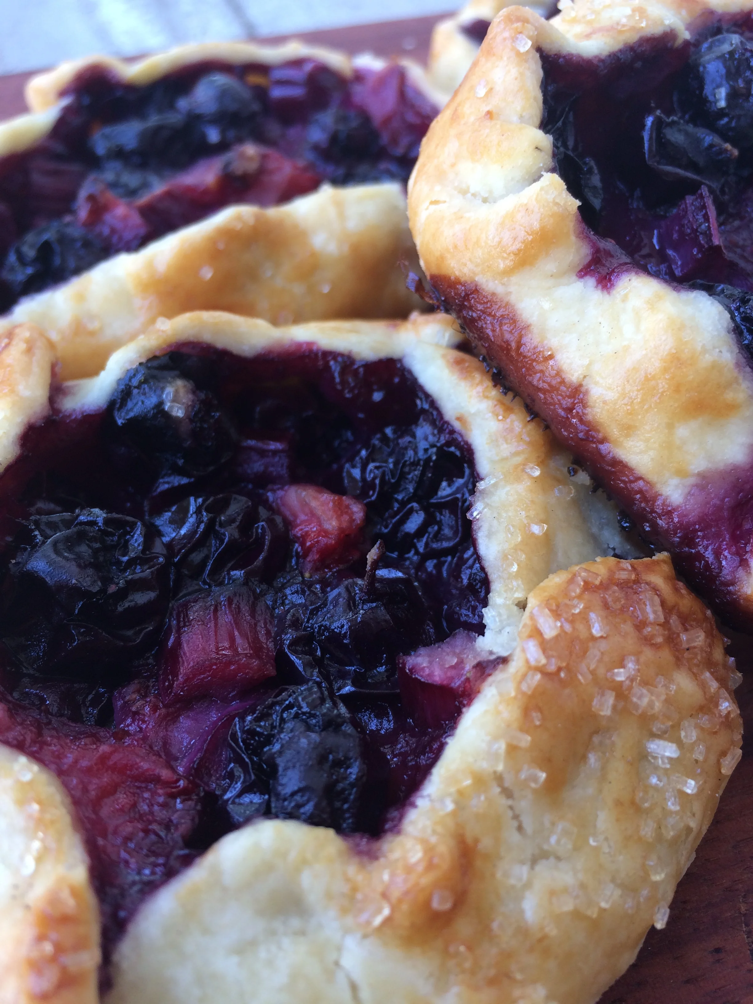 The strawberry-bluebarb galettes that started it all...