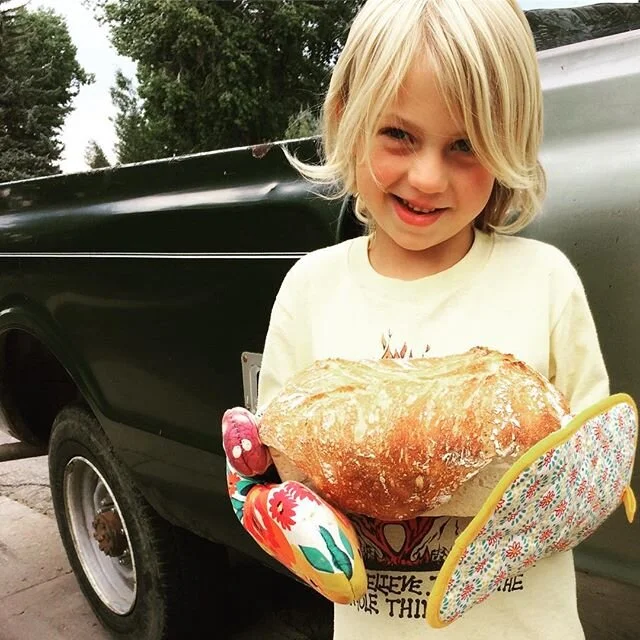 Avery, connoisseur of bread.  And buffalo ranch…