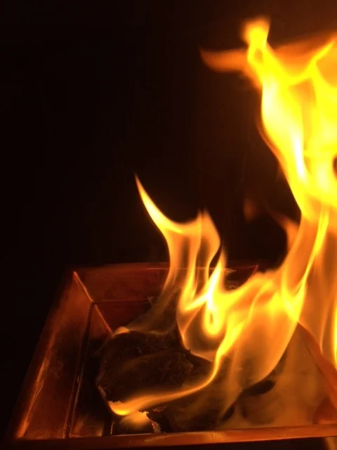 fire in performance - the smoke is healing, the ash has many beneficial uses and applications