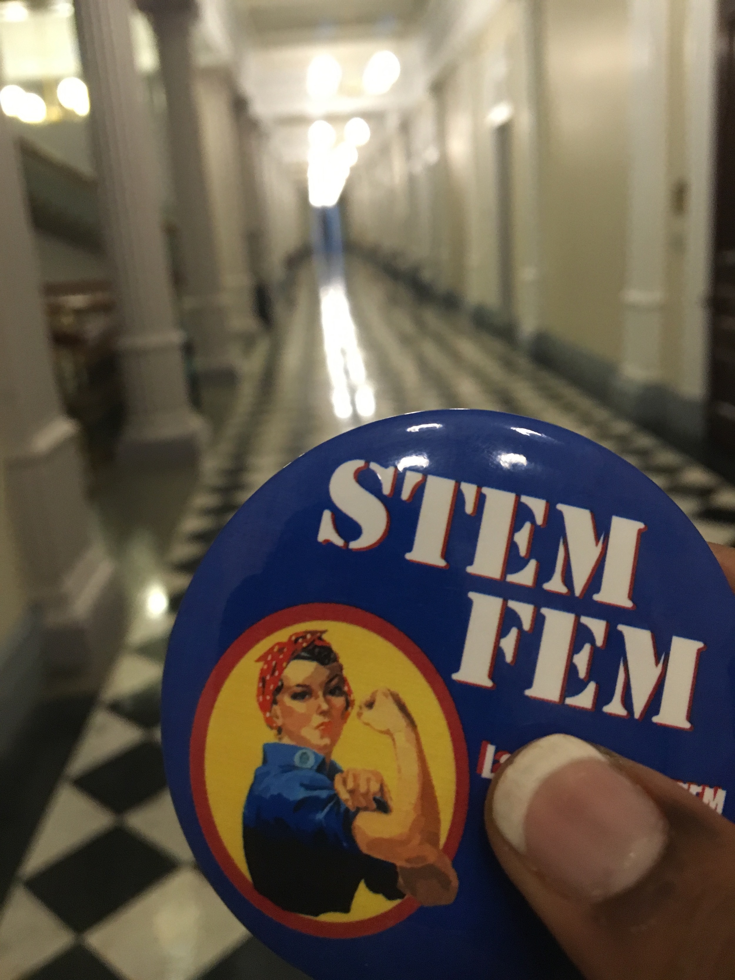 After hearing about Rosie, Dr. Handelsman gifted me one of the cutest pins I have ever seen.