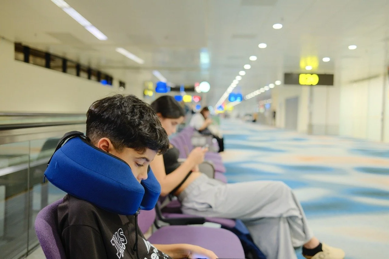 Waiting at Singapore Airport