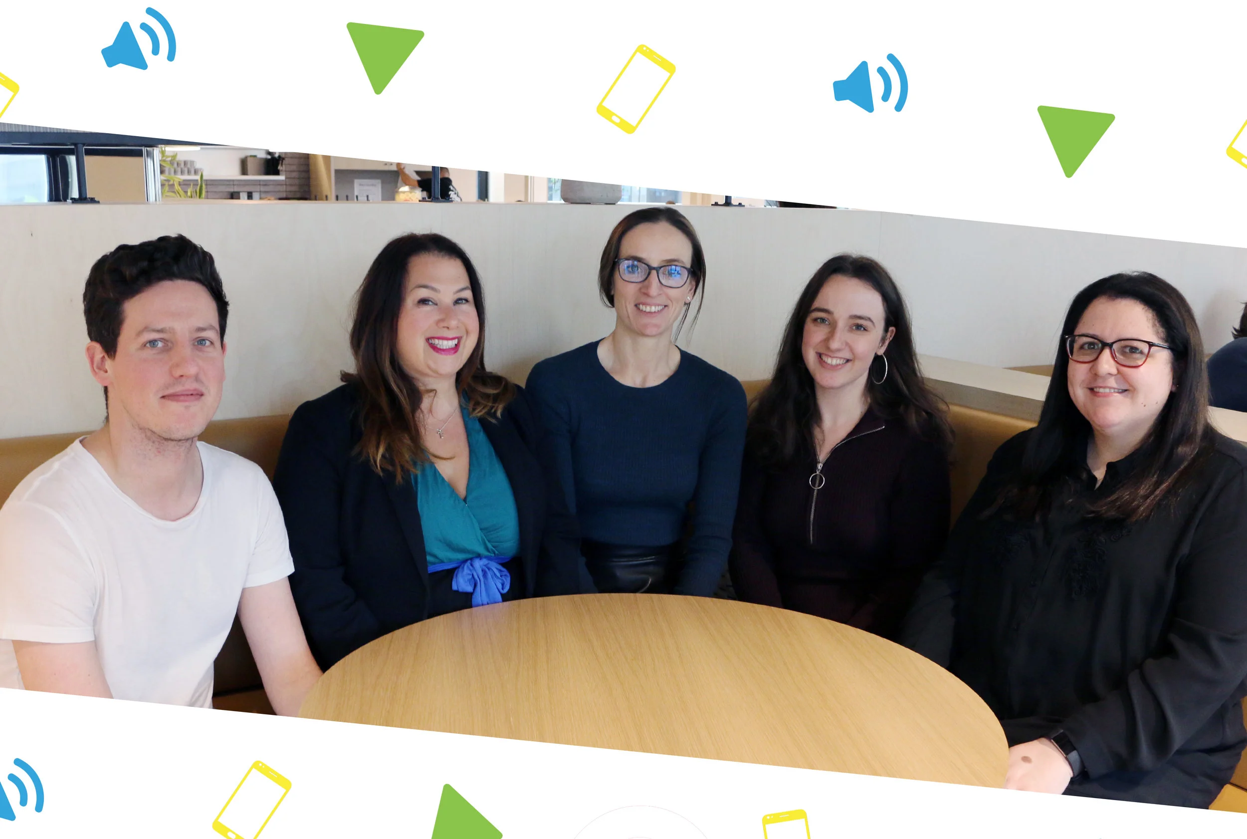 Picture of the How Do I? team — (Left to Right) Tom Casson, Taryl Law, Alex Eavis, Mel Barber and Zeinab Ali. 