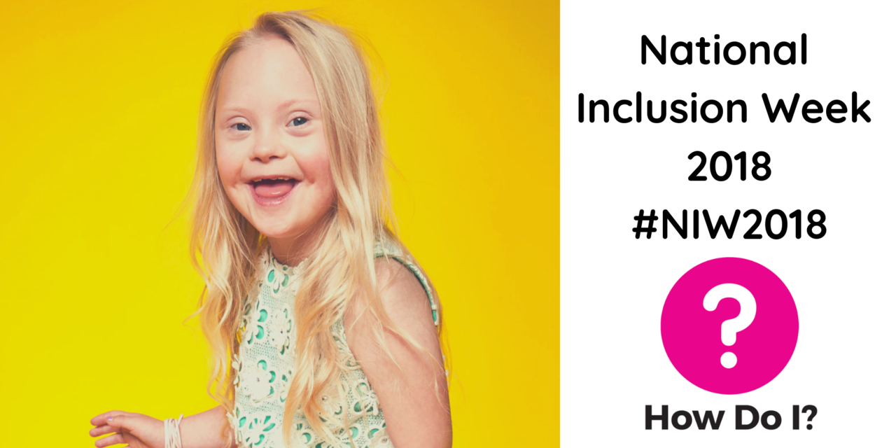 National Inclusion Week 2018 - # NIW2018: pictured is a close up one of the models with disabilities who starred River Island's 'labelsareforclothes' campaign, she is smiling into the camera and wearing a green dress