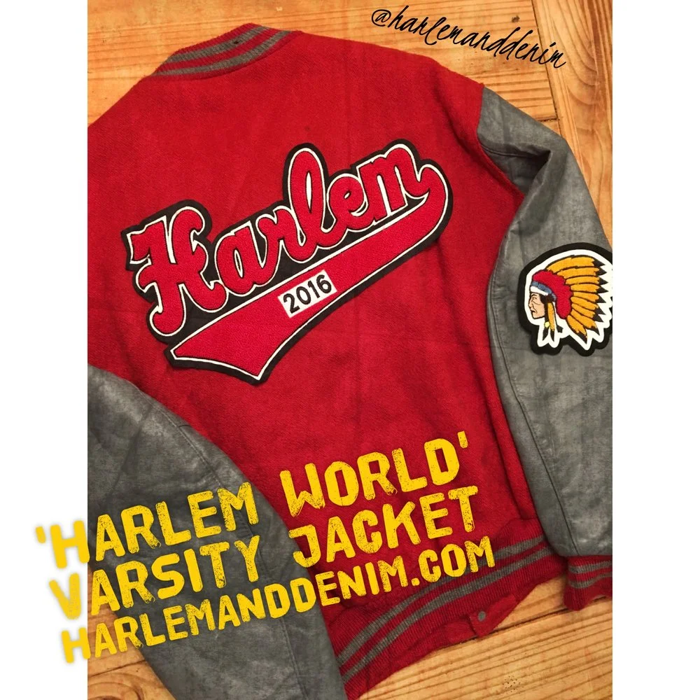 Harlem World Vintage Varsity Jacket — HARLEM & DENIM VINTAGE BOUTIQUE