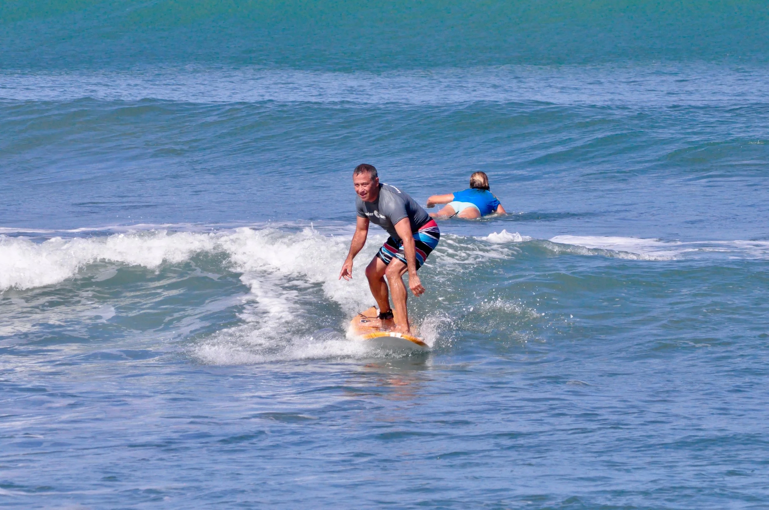 Jack surfing a wave