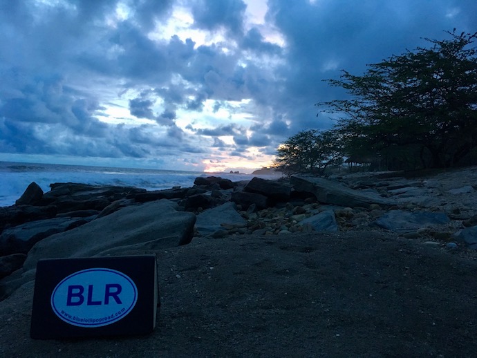 BLR on the beach