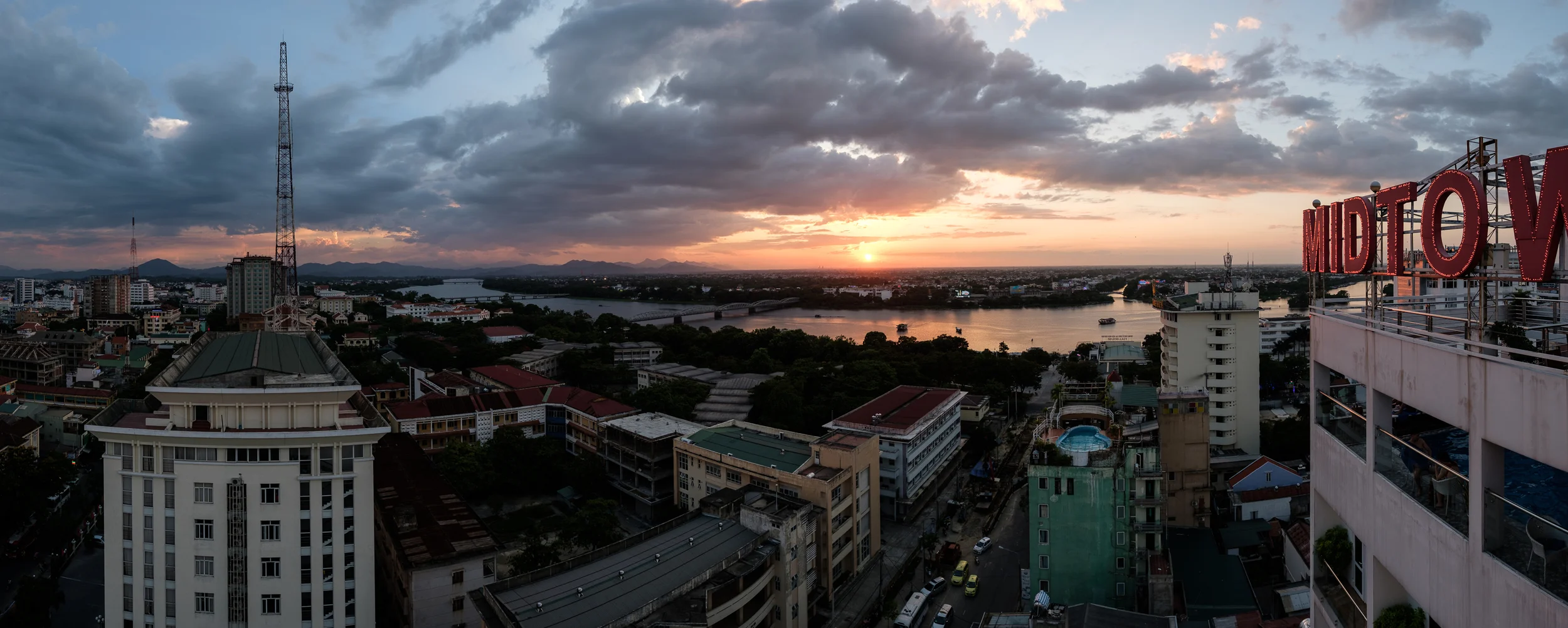 Central Hue and the Perfume River.