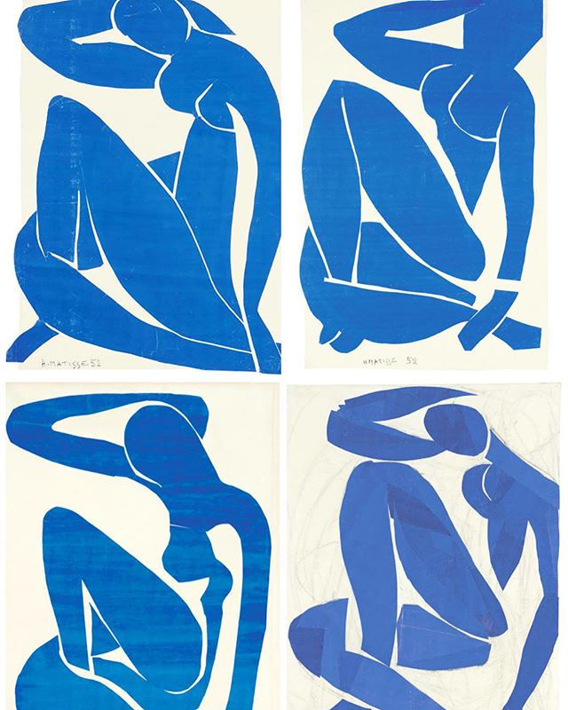 We just love these #blue #Matisse cut outs 💙💙💙💙#theirisletter