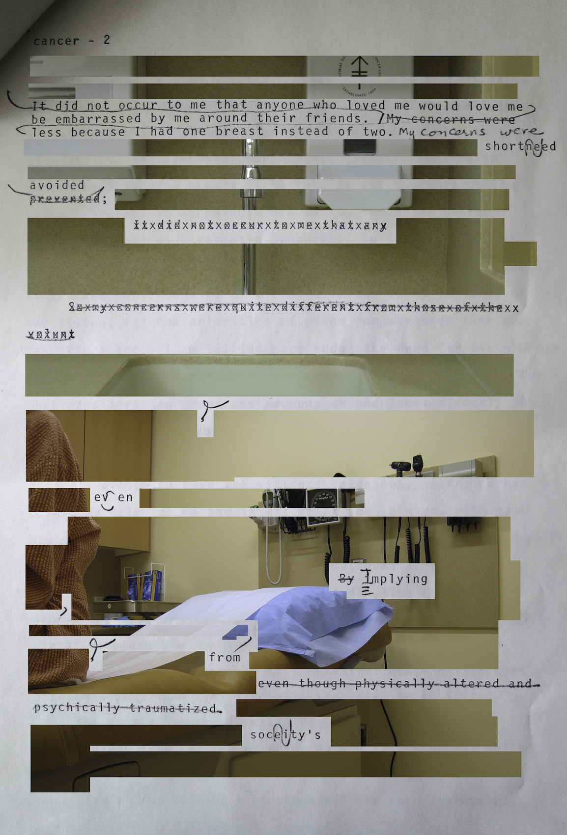 The Cancer Journals Revisited collage #2. © Lin + Lam, 2016