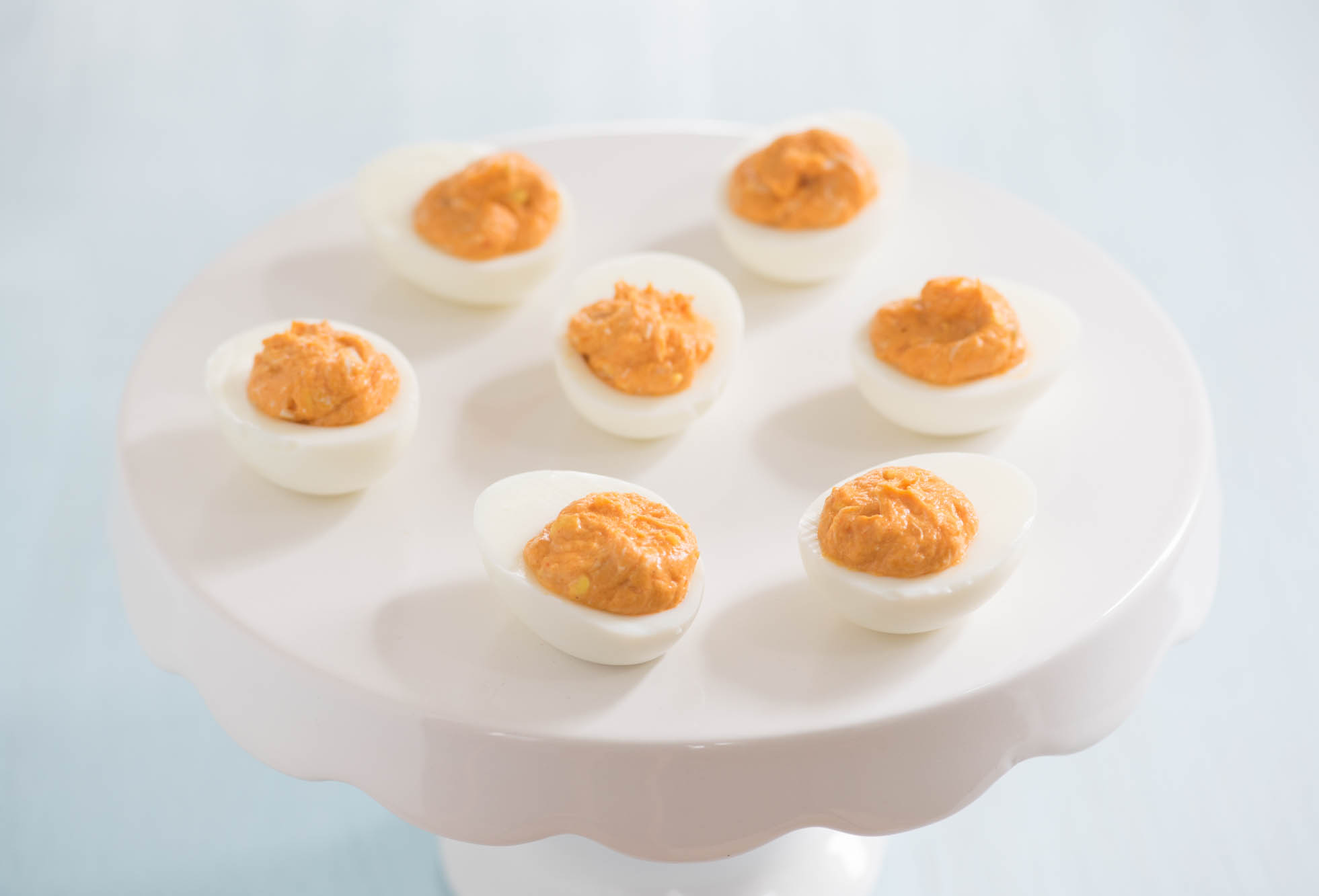 Buffalo Chicken Deviled Eggs