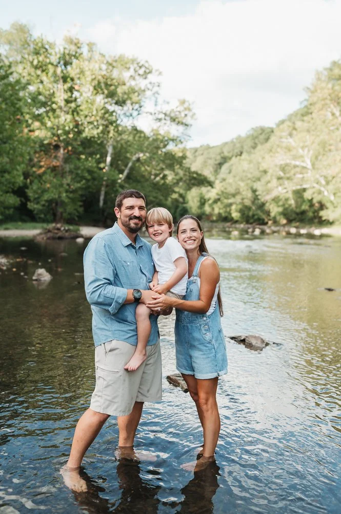 Columbus Ohio Family Photography | Creek Mini Session