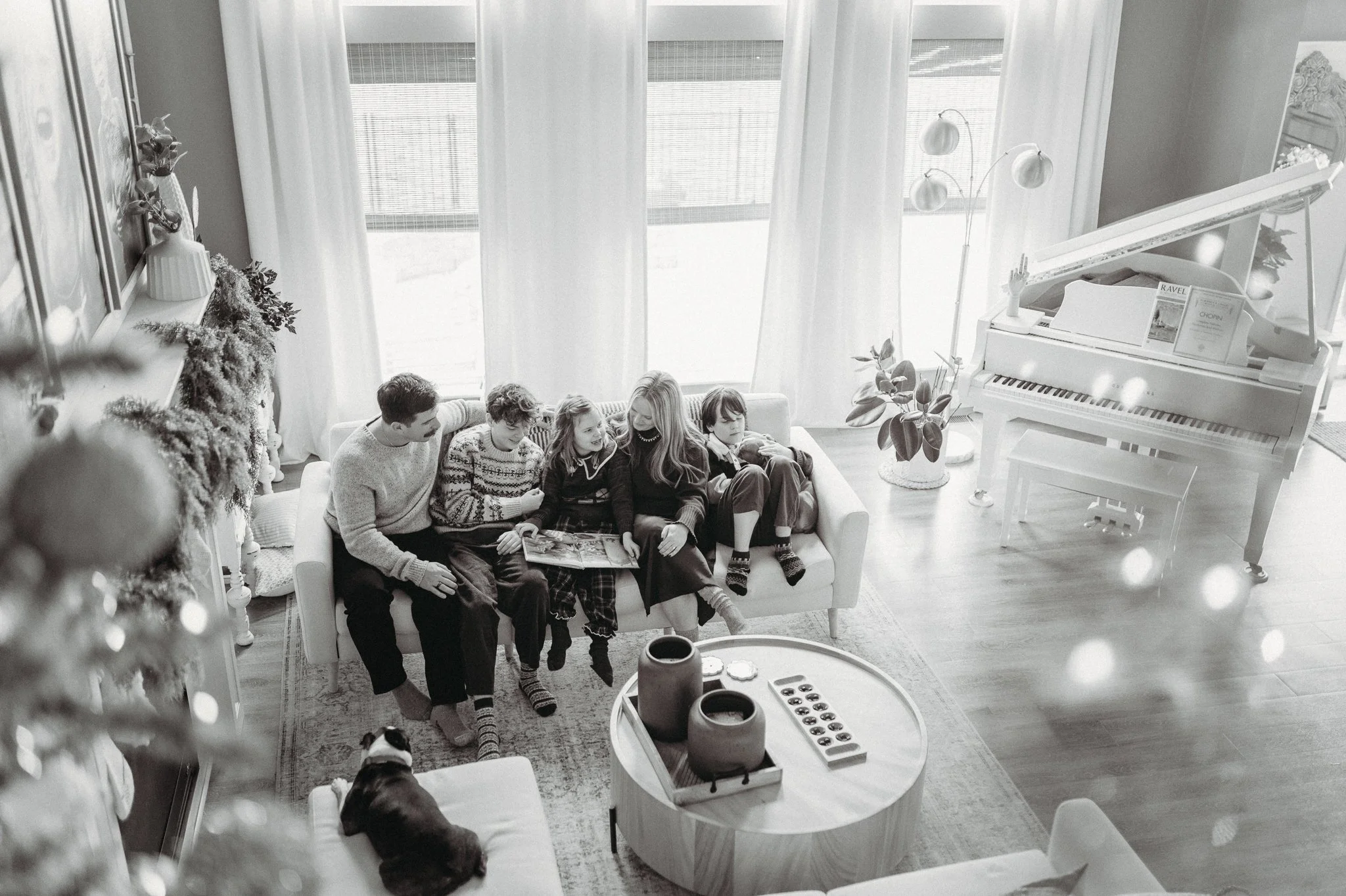 Cozy Couch Moments During Documentary Family Photography