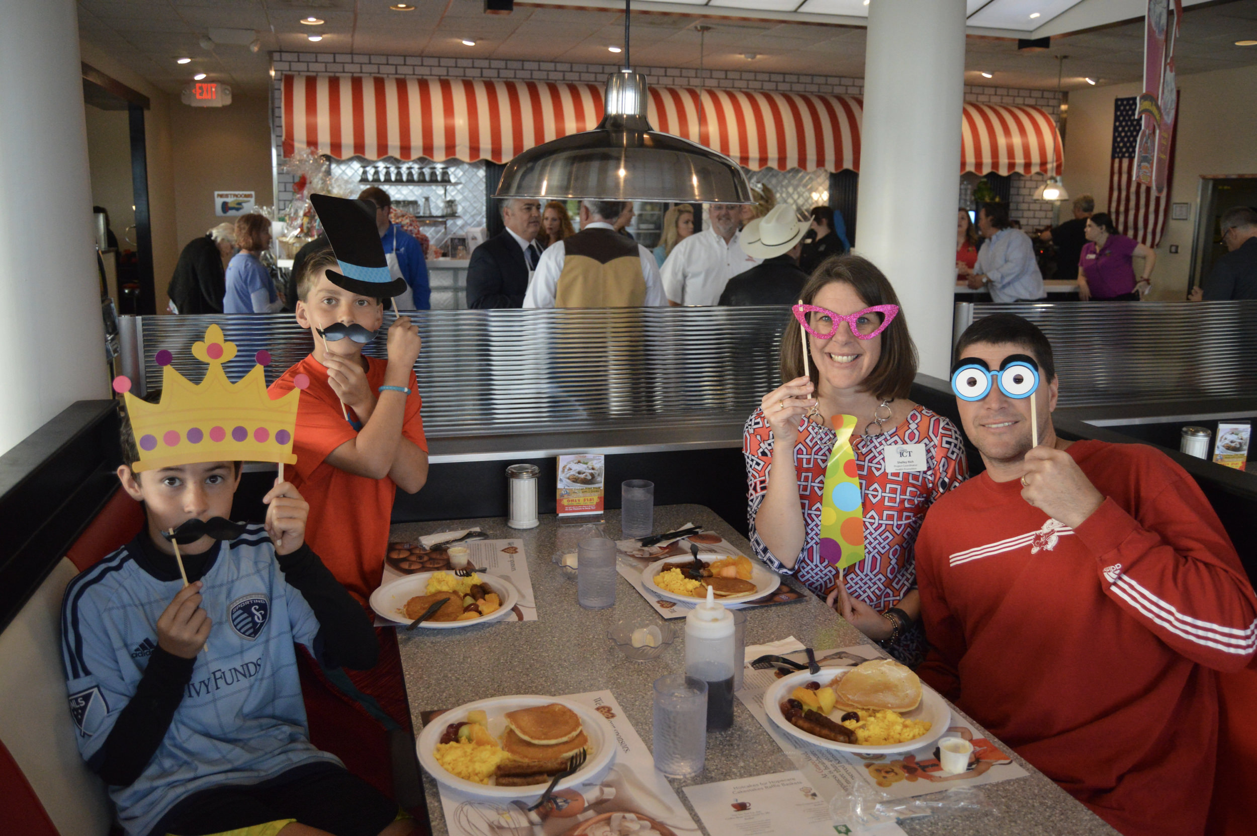 Family fun at the first annual Hotcakes for Hopecare. 
