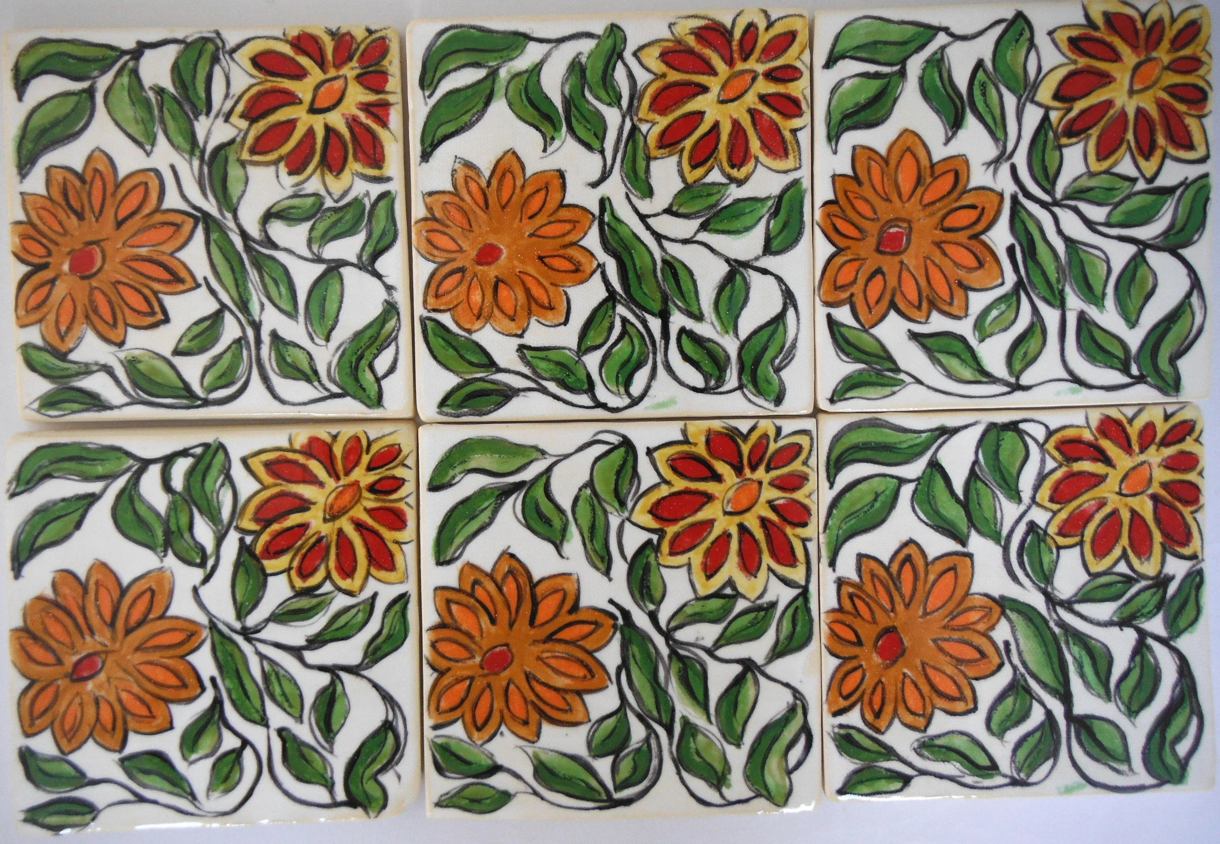 **tile white w:flowers 5F.JPG