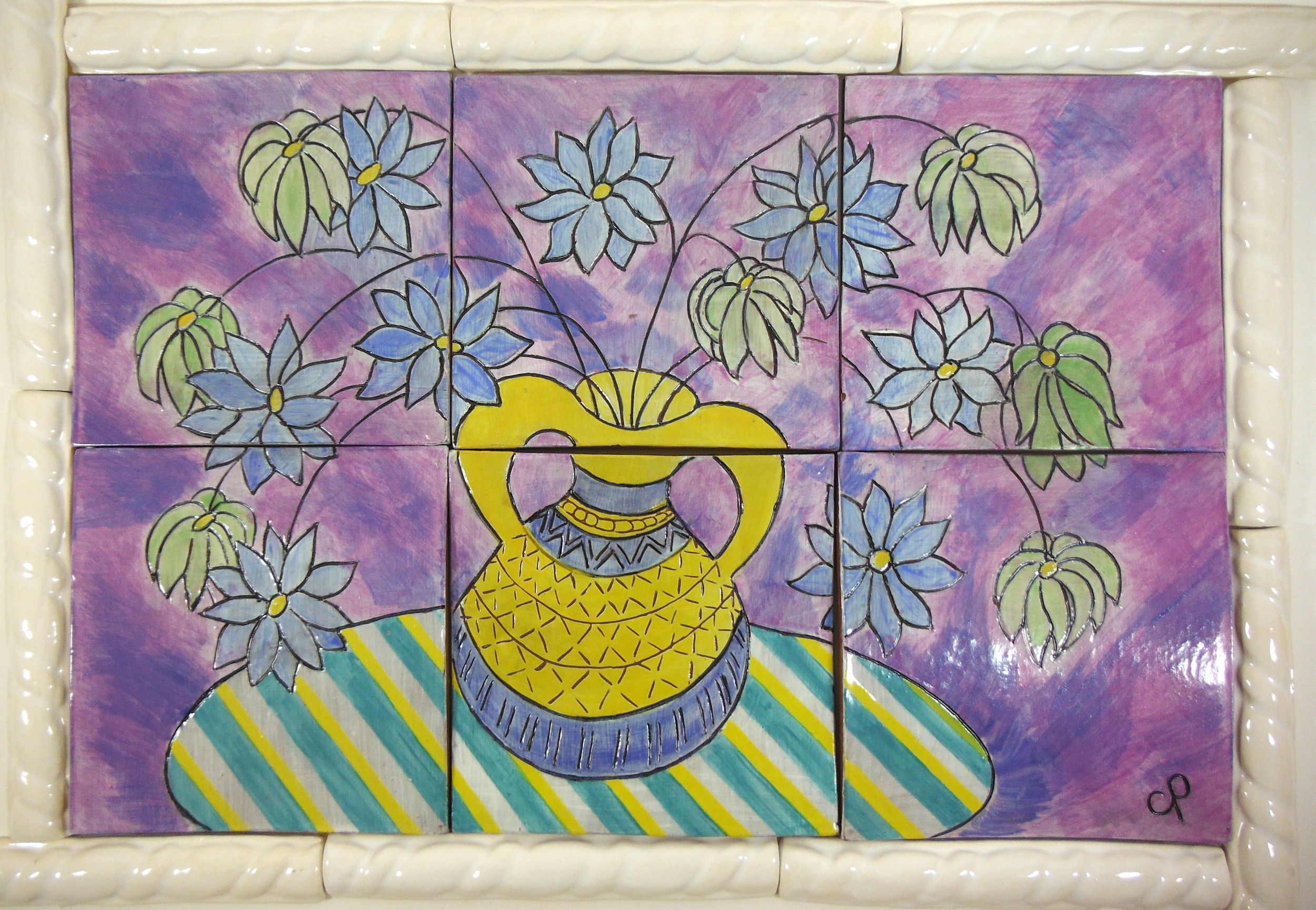 **Tile mural vase flowers.JPG