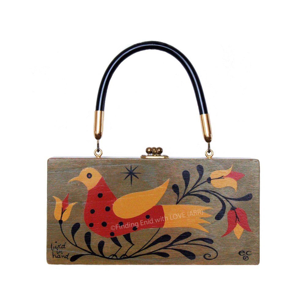 Bird in Hand (red and gold)