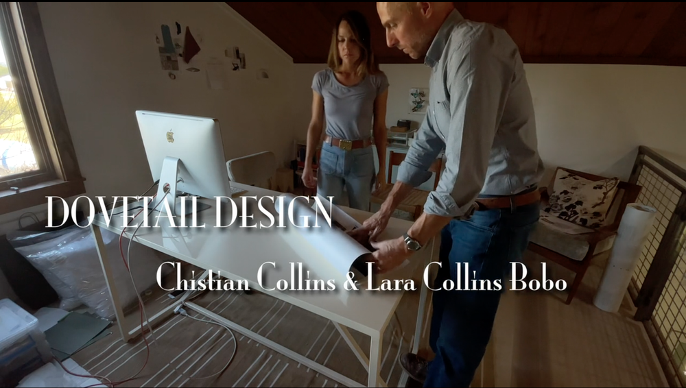  Enid Collins’s granddaughter, Lara, and grandson, Christian, continue the family legacy of art and design. Credit: Michael Maloy, 2022 