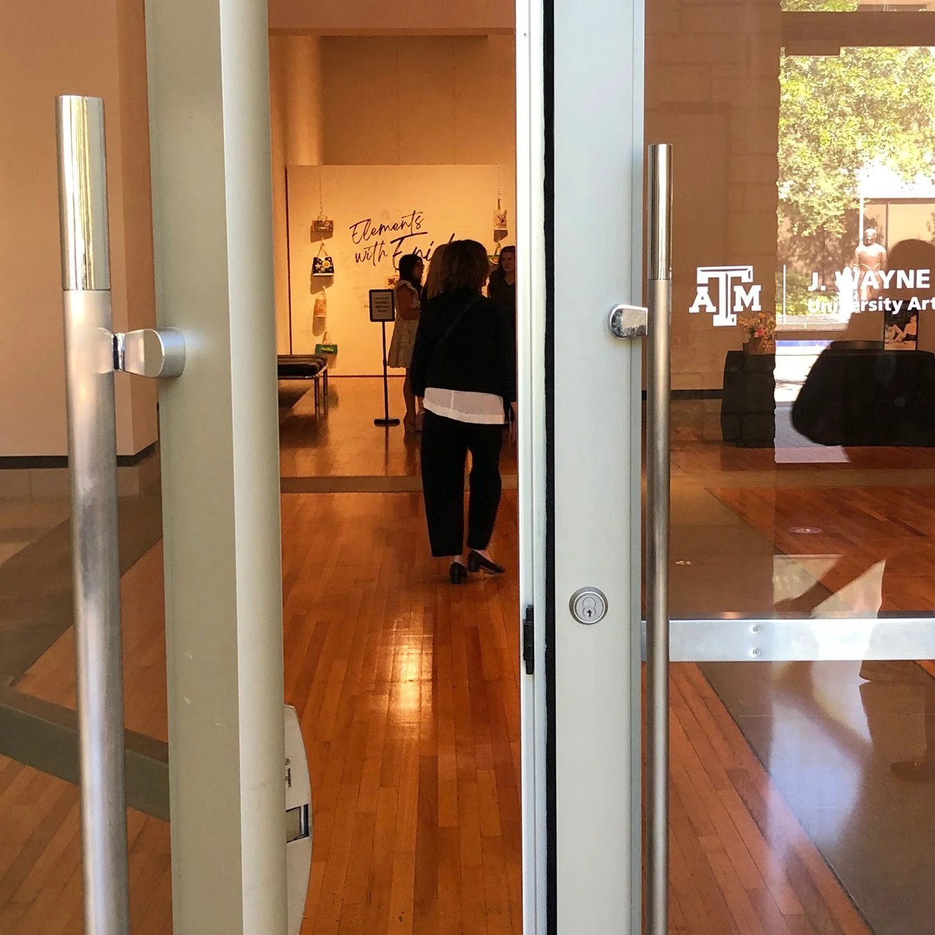 A few highlights from the opening reception for "Elements with Enid" March 20. In the crowd of more than 120 attendees, you'll spot Enid's son, Jeep, and his wife, Dana; their daughter, Lara, and her family; and Enid's nephew, Fred, and his