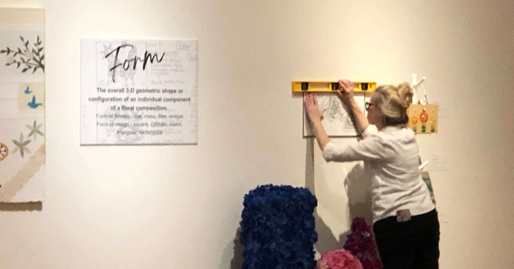 We&rsquo;re setting the stage for gems 💎 + stems 🌸 at Texas A + M. In a few hours, students in @mrsohorticulture's advanced Floral Art course will unveil their exquisite exhibit of bags, blooms + plenty of bling. The &ldquo;Elements with Enid&rdquo