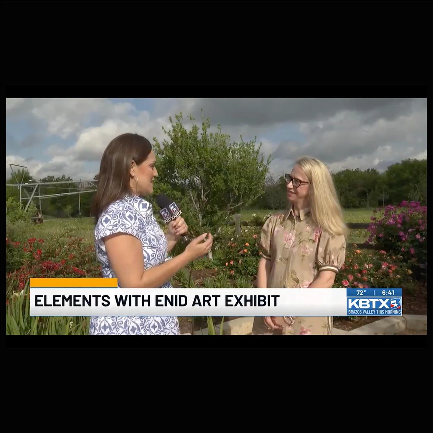 So happy to see KBTX Media talking with @wendyosburn about the "Elements with Enid" floral art show -- and the incredible students who made it so amazing.

kbtx.com/2026/04/24/weekend-gardener-elements-with-enid-art-exhibit