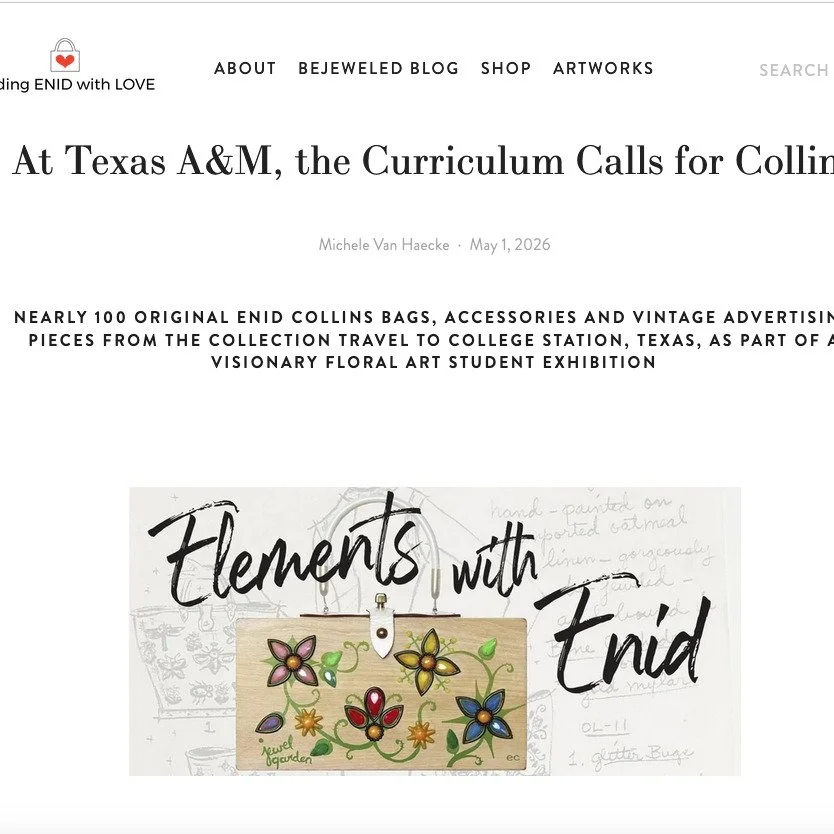 Now up on our website: Article with the full story on the "Elements with Enid" floral art show by @wendyosburn's amazing students in @tamuhort's Benz School of Floral Design. If you can or haven't, go see this unique and joy-full show -- bu