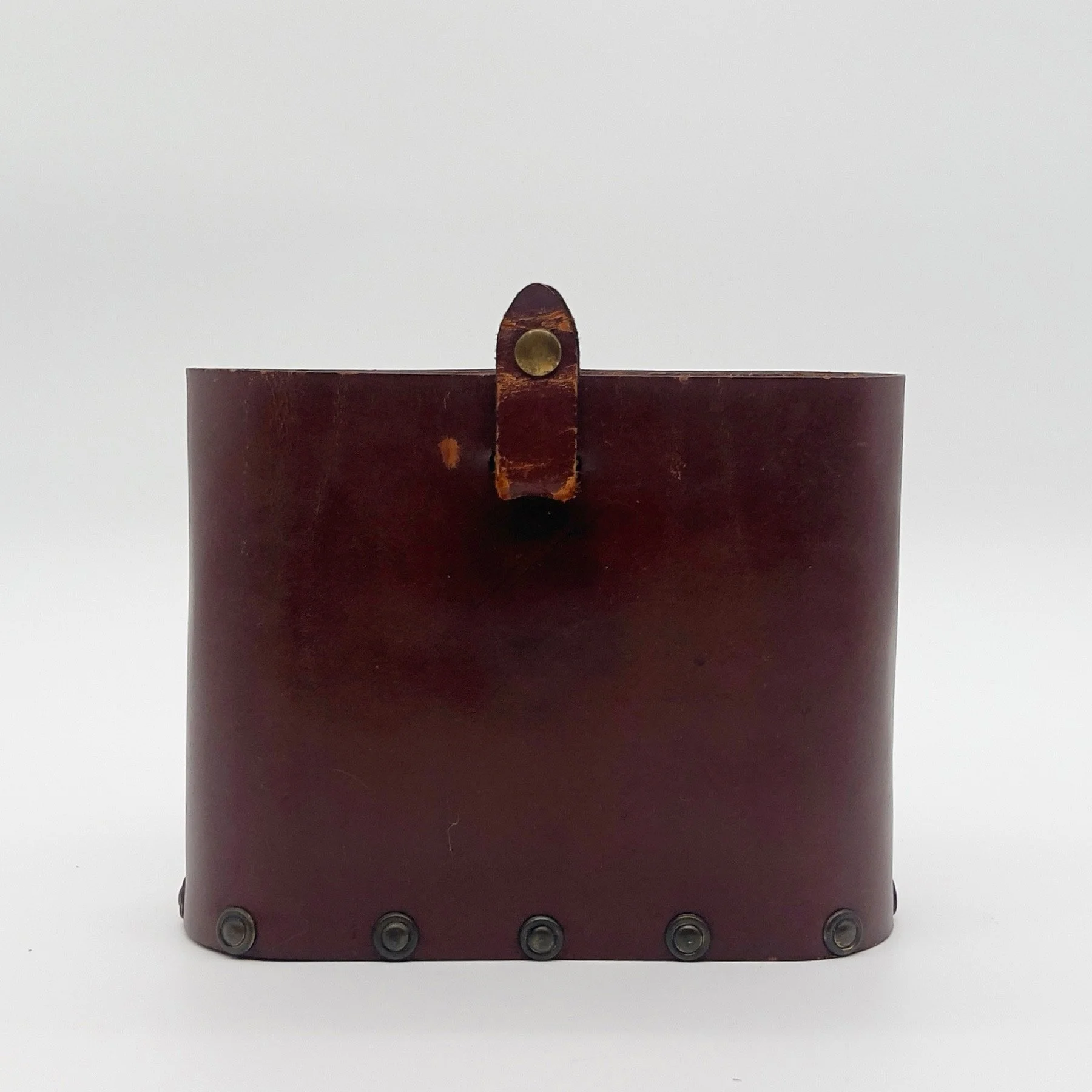  Leather desk caddy by Enid Collins, ca. late 1940s to early 1950s 
