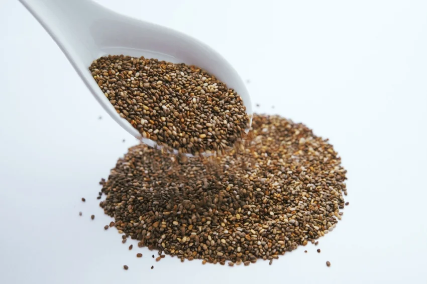 Chia seeds are a great source of protein, magnesium, and potassium.