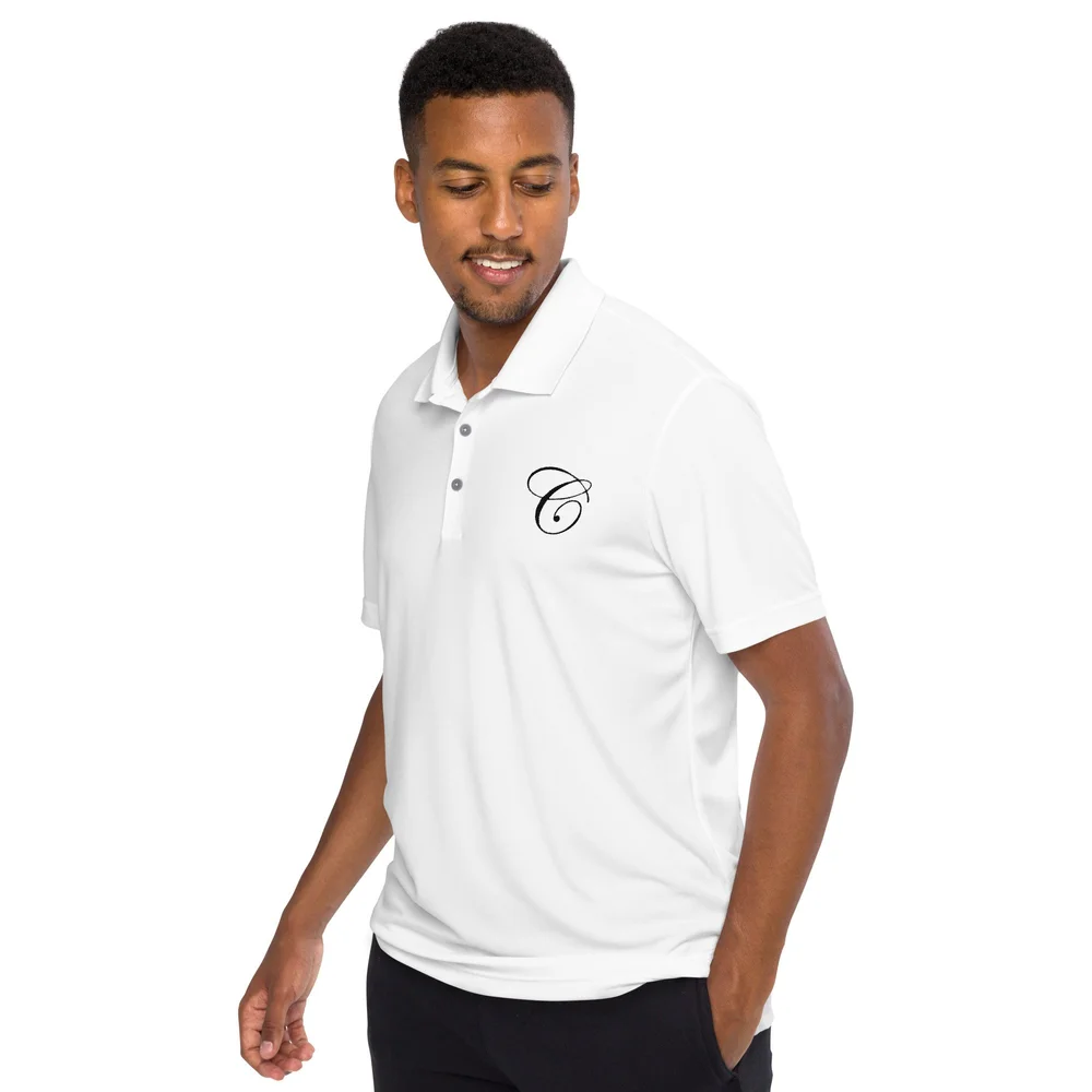 adidas golf polo white