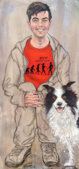 Dan and Thyme the Portrait bombing dog..jpg