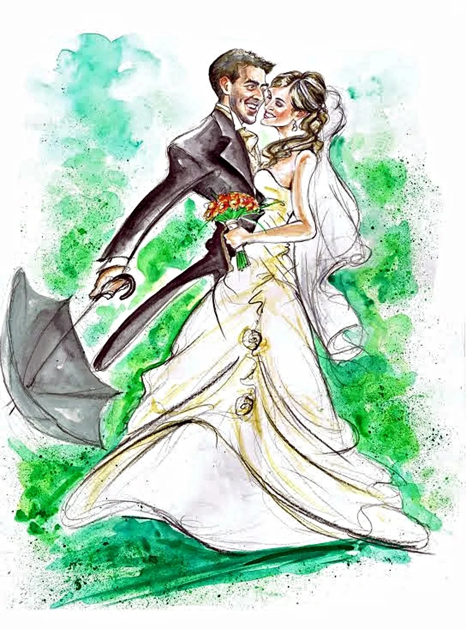 Wedding Portraits of the Bride and Groom
