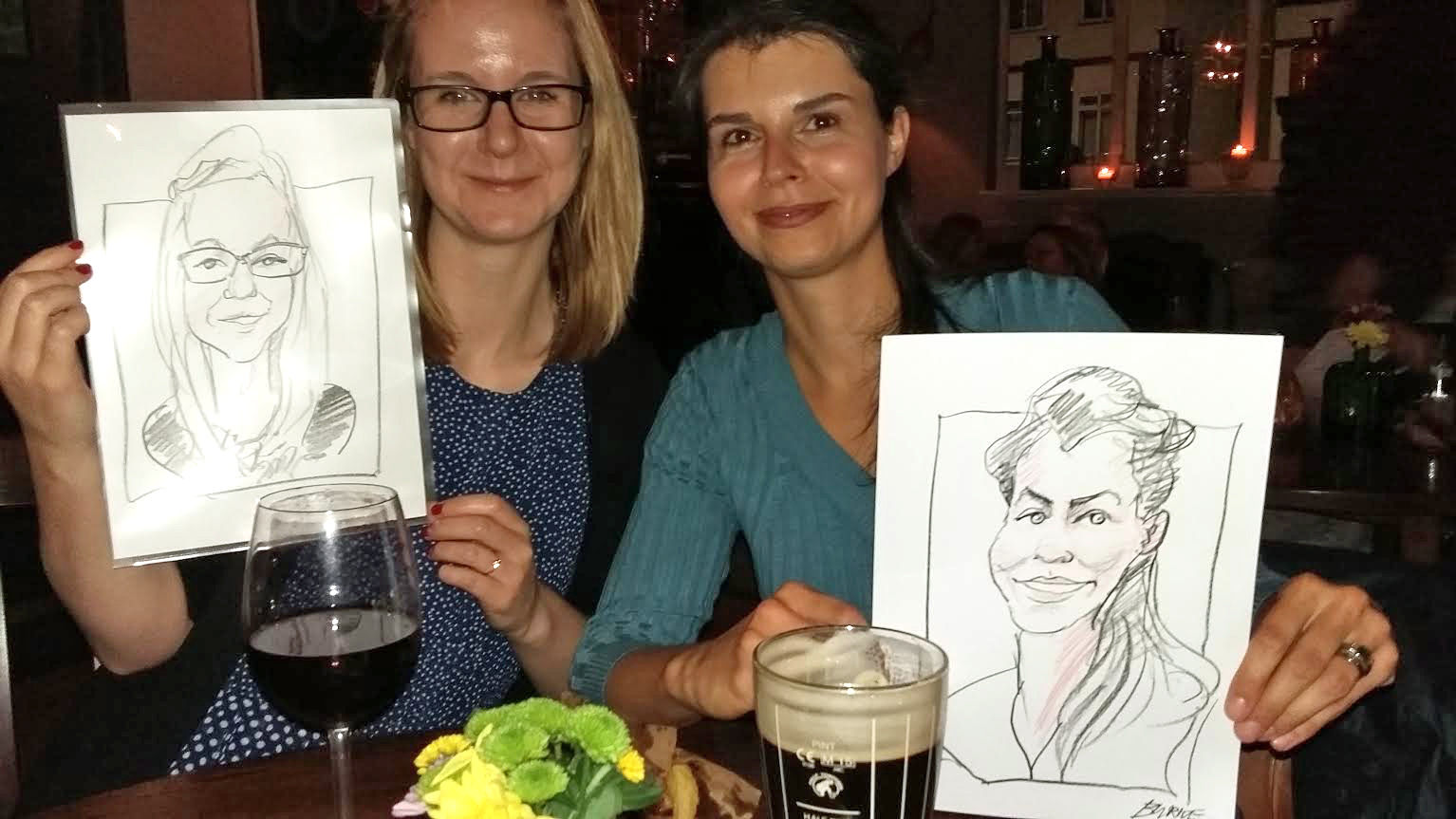 Party Drawings- at home ,the office or any venue.
