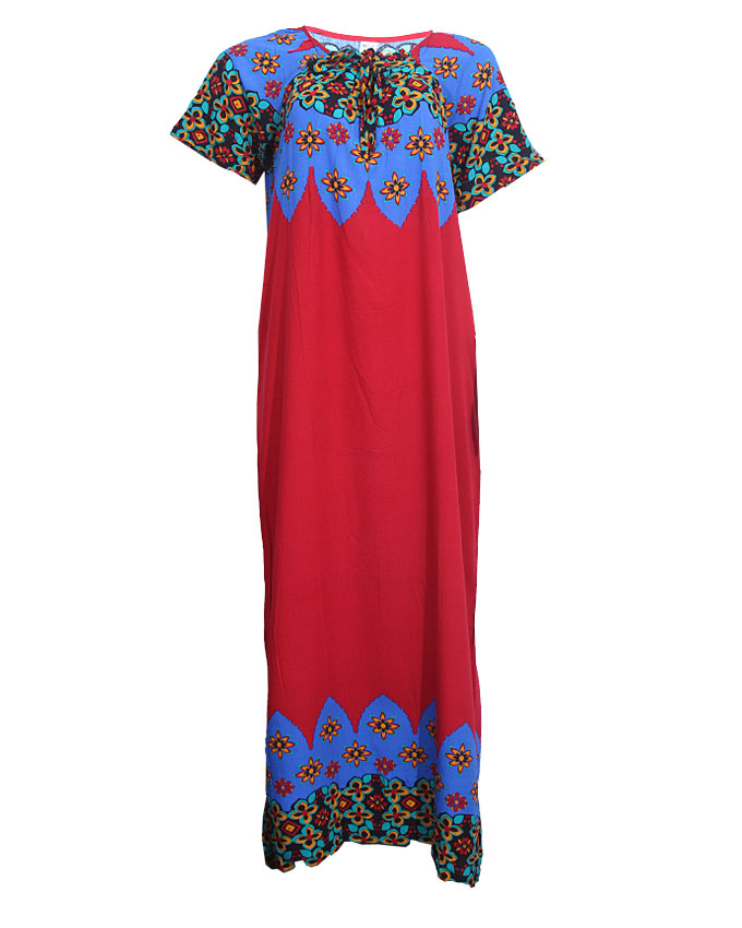 edgware maxi dress - blue/red sizes 14, 18 n4,000