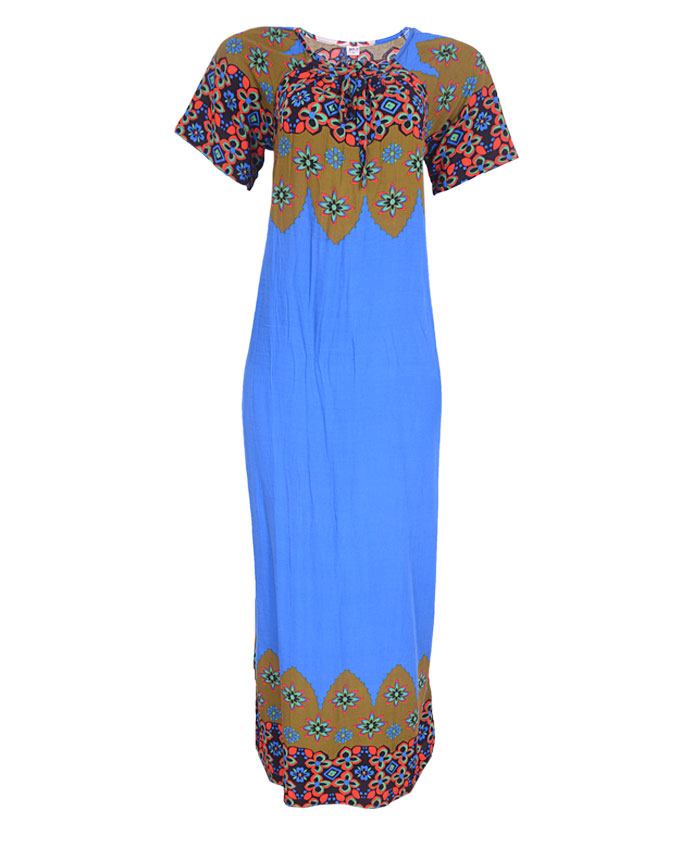 edgware maxi dress - blue/green sizes 14 n4,000