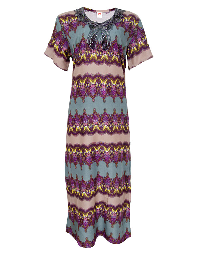 milan maxi dress with embroidered neck detail - purple sizes 14, 18, 20 n4,000
