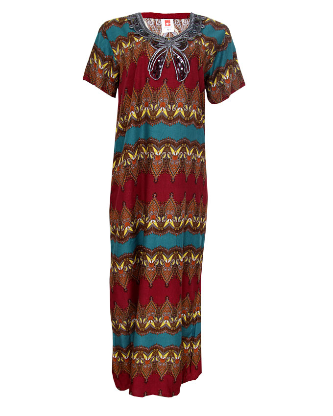 milan maxi dress with embroidered neck detail - green sizes 18 n4,000