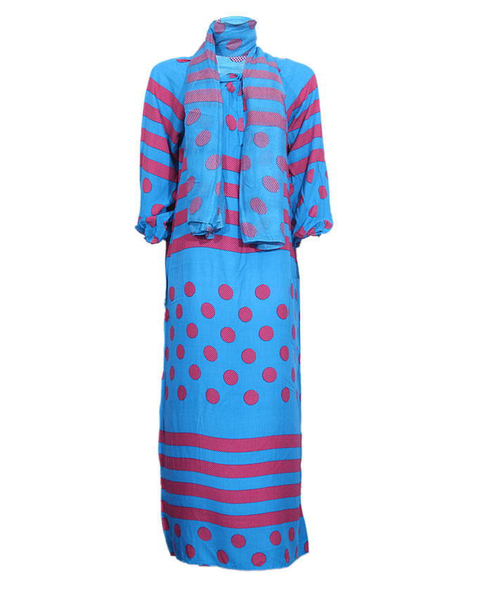 preston maxi dress with illusion bubble print - blue sizes 14, 16, 20 n4,000