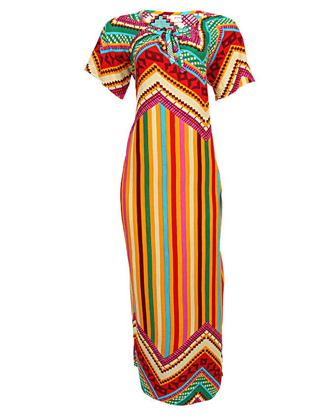 portland maxi dress with line detail - yellow sizes 18 - 22 n3,500