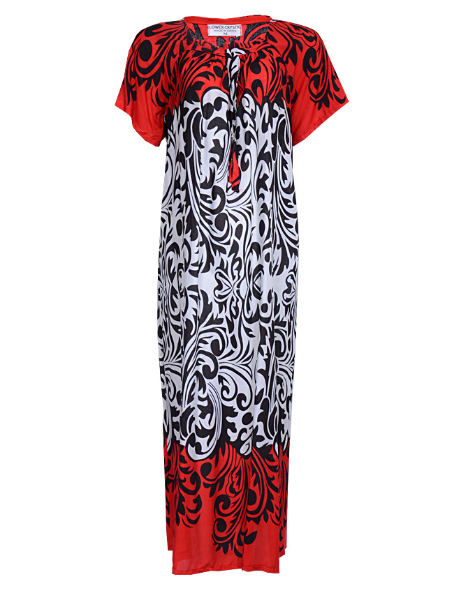 venetian maxi dress with black and white mid-section - sizes 18 - 20 n3,500