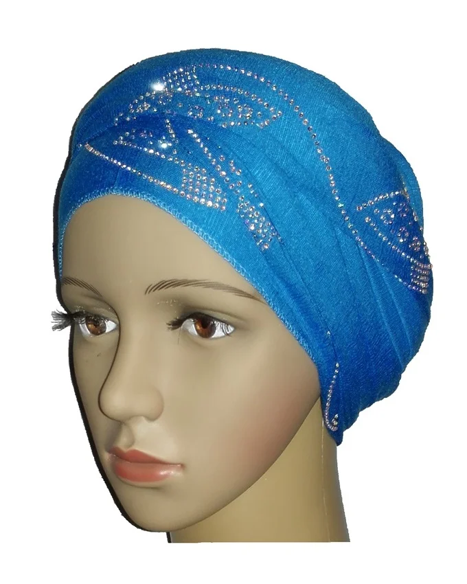 new regal turban with orbital print- turquoise n5,800