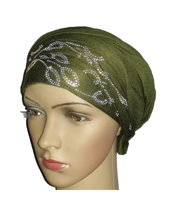 new regal turban with petal design- olive green n5,800