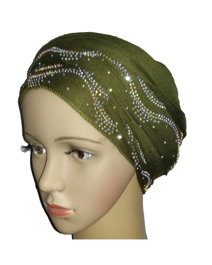 new regal turban with ocean wave- olive green n5,800