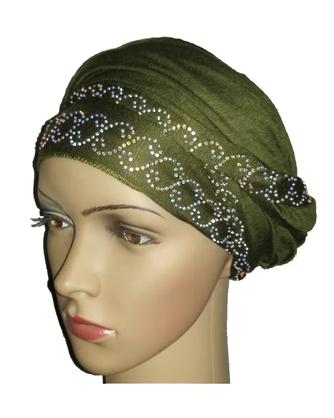 new regal turban chain link design- olive green n5,800