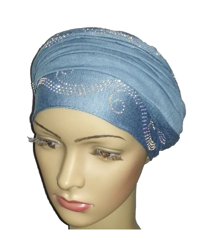 new regal turban wave design - baby blue n5,800