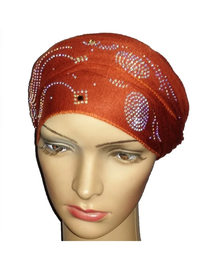 new regal turban wave & circle - mocha brown n5,800