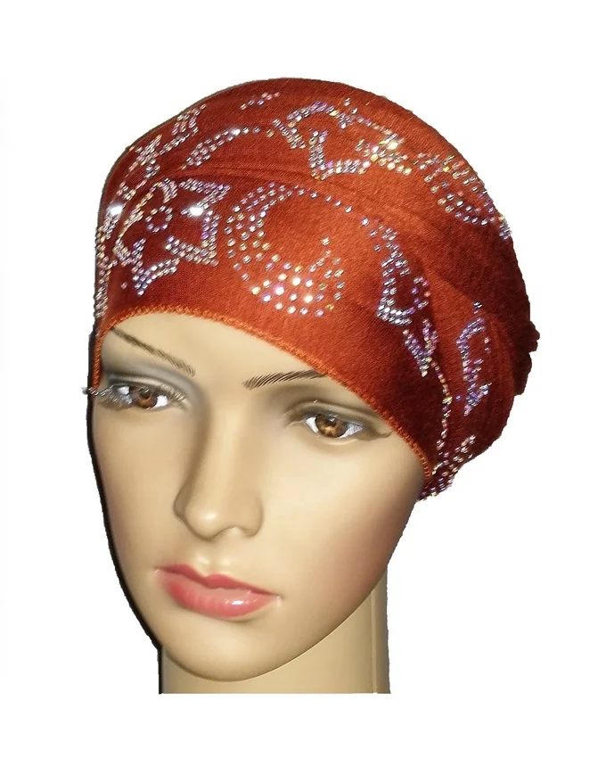 new regal turban petal & circle - mocha brown n5,800