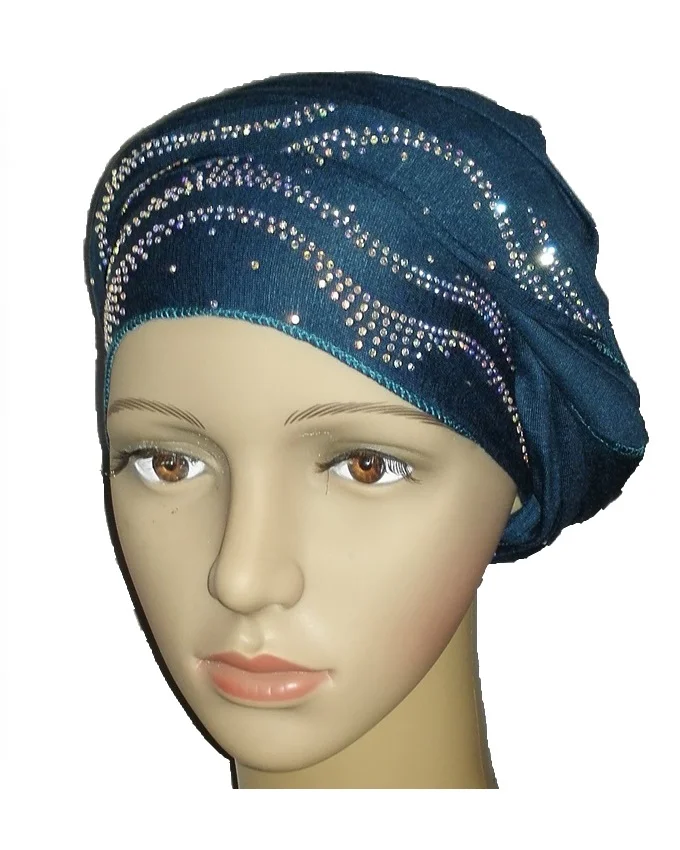new regal turban ocean wave design - dark teal n5,800