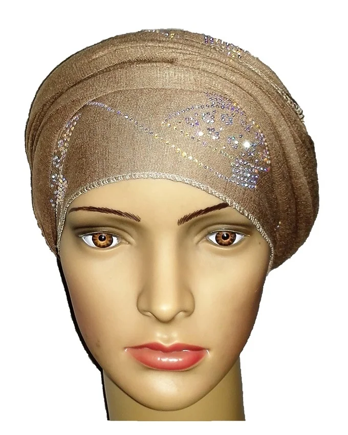 new regal turban orbital print - desert brown n5,800